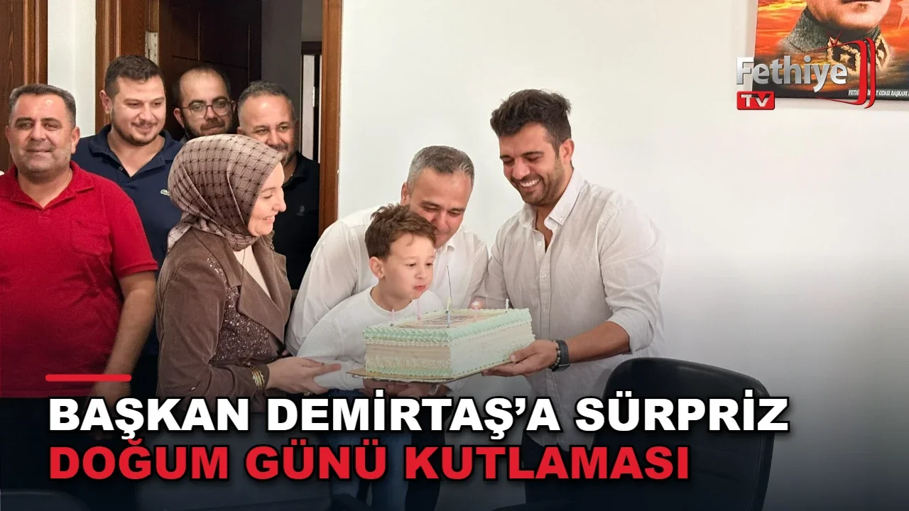 Başkan Demirtaş’a Sürpriz Doğum Günü Kutlaması