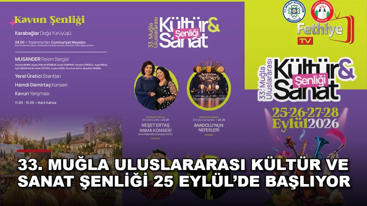 Menteşe Belediyesi ve Muğla Büyükşehir Belediyesi iş birliğiyle düzenlenen dört günlük şenlik etkinlikleri