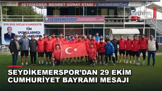 Seydikemerspor'un Cumhuriyet Bayramı mesajı ve kutlama paylaşımı.