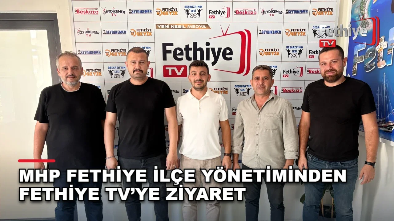 MHP Fethiye İlçe Başkanı Tuğrul Öztürkçü ve yönetimi, Fethiye TV'yi ziyaret ederek yerel basın yetkilileriyle görüştü.