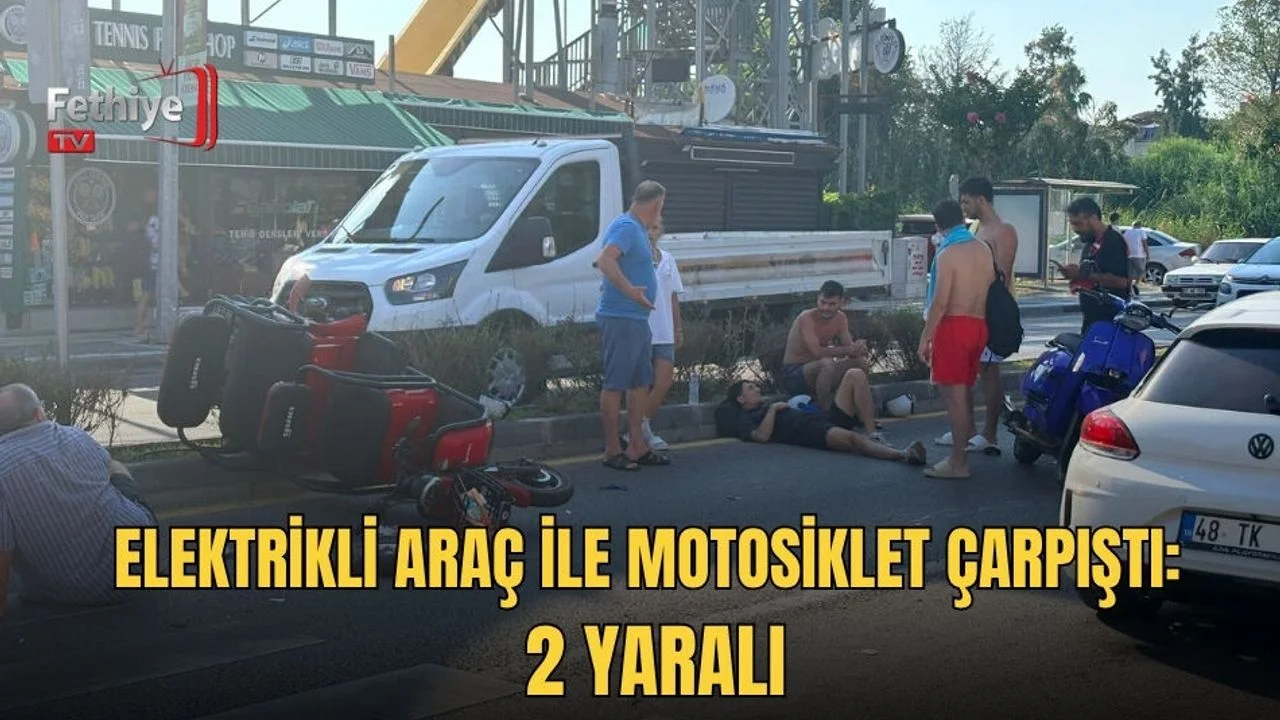 Elektrikli Araç ile Motosiklet Çarpıştı: 2 Yaralı