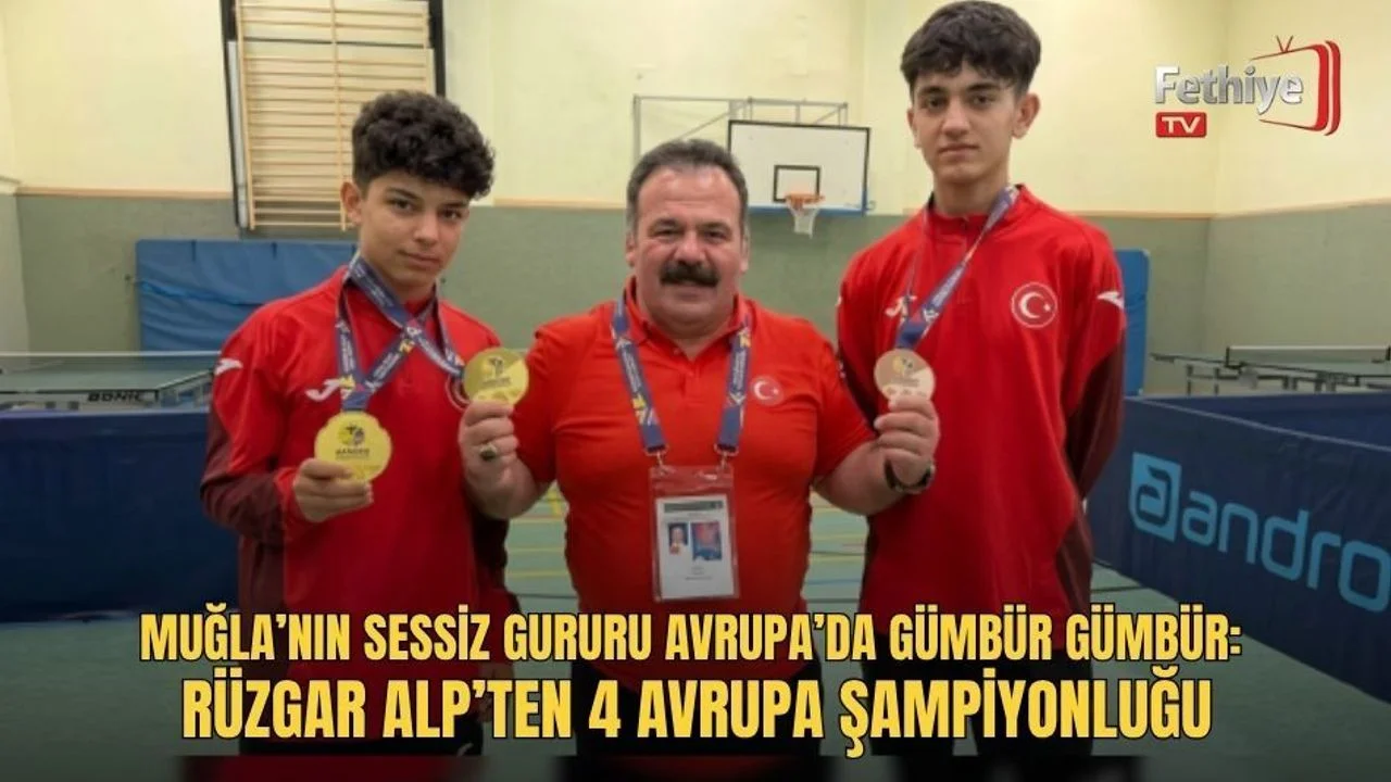Muğla’nın Sessiz Gururu Avrupa’da Gümbür Gümbür: Rüzgar Alp’ten 4 Avrupa Şampiyonluğu