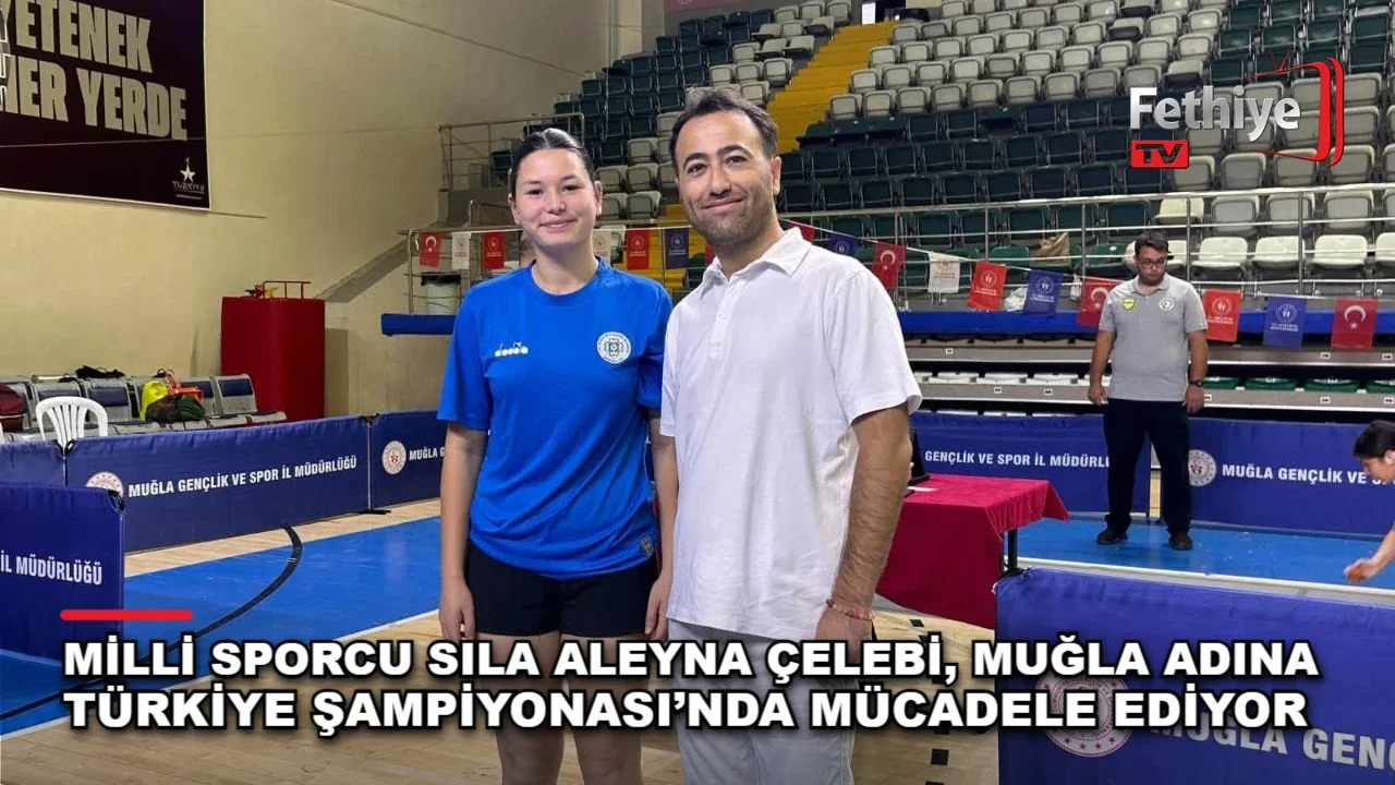 Milli sporcu Sıla Aleyna Çelebi, Menteşe Kapalı Spor Salonu'nda Hemsball Türkiye Şampiyonası'nda mücadele ediyor