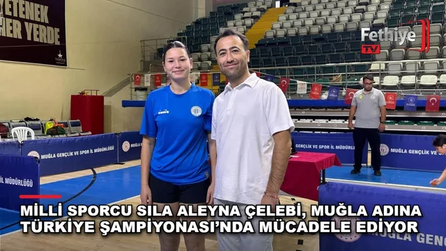 Milli sporcu Sıla Aleyna Çelebi, Menteşe Kapalı Spor Salonu'nda Hemsball Türkiye Şampiyonası'nda mücadele ediyor