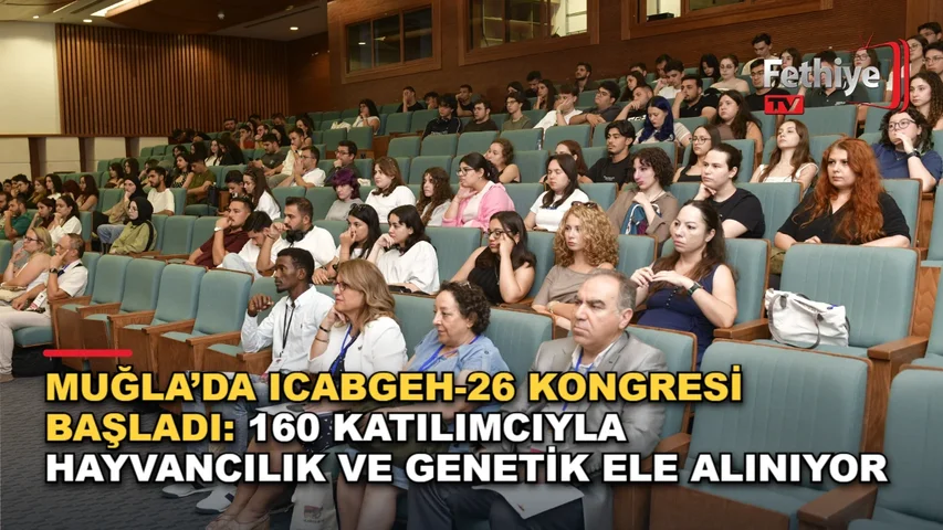 Muğla Sıtkı Koçman Üniversitesi'nde düzenlenen uluslararası hayvancılık kongresinin açılış töreni