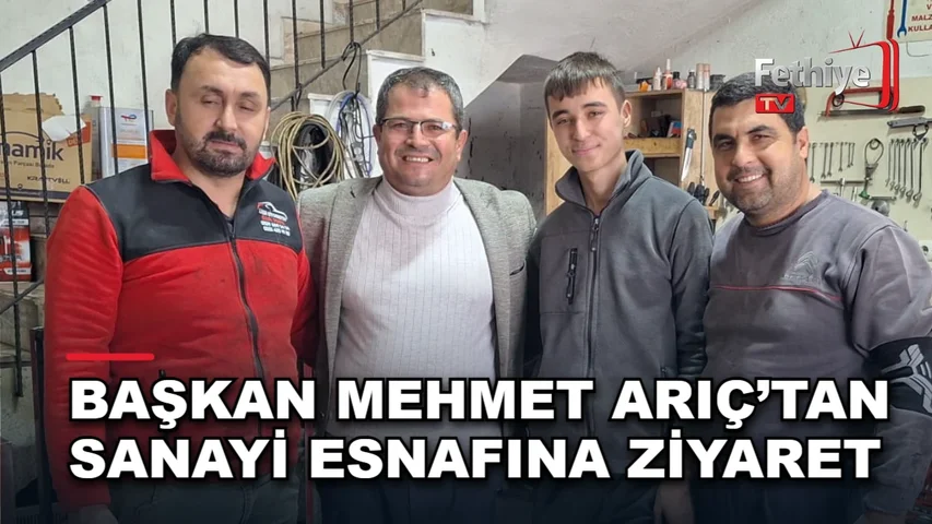 MHP Seydikemer İlçe Başkanı Mehmet Arıç Gerişburnu Sanayi Sitesi esnafını ziyaret etti