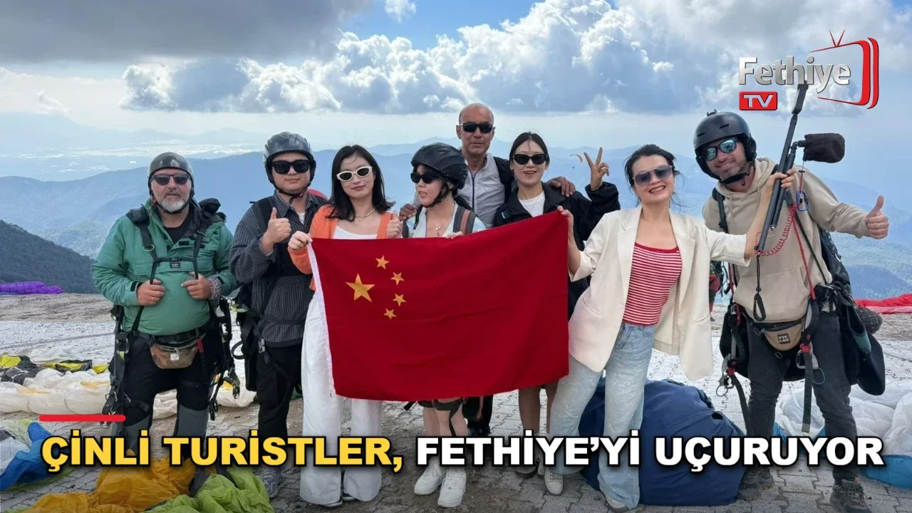 Fethiye Babadağ'da yamaç paraşütü yapan Çinli turist sayısındaki artış