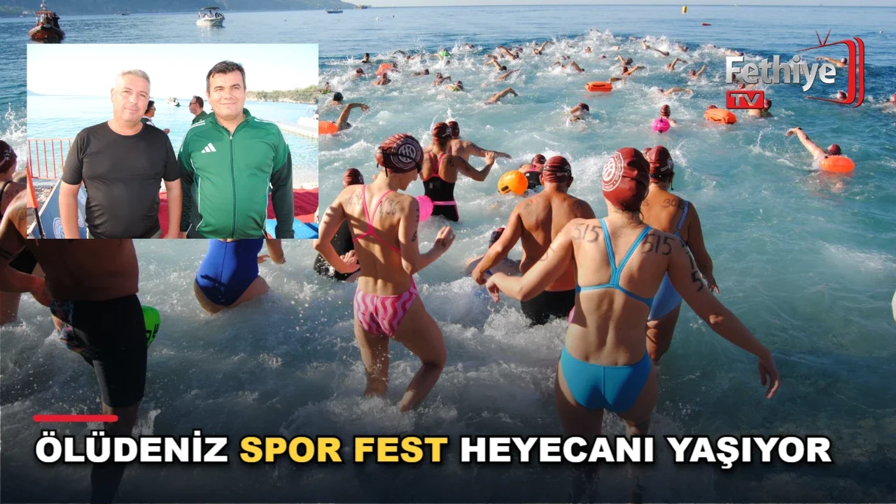 Ölüdeniz ve Kelebekler Vadisi çevresinde düzenlenen açık su yüzme yarışlarına 1.612 sporcu katıldı