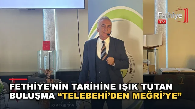 Em. Prof. Dr. İsa Kızgut, Fethiye Kültür Evi'nde düzenlenen etkinlikte Anadolu tarihini anlattı.