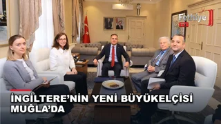 Muğla Valisi Dr. İdris Akbıyık, Birleşik Krallık Ankara Büyükelçisi Jennifer Anderson'ı makamında ağırladı