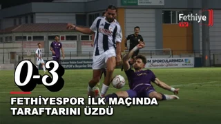 Fethiye İlçe Stadı'nda Fethiyespor ile 52 Orduspor arasında oynanan Nesine 2. Lig karşılaşmasından bir görüntü.