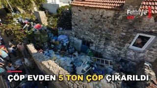 Datça Karaköy Mahallesi'ndeki çöp ev