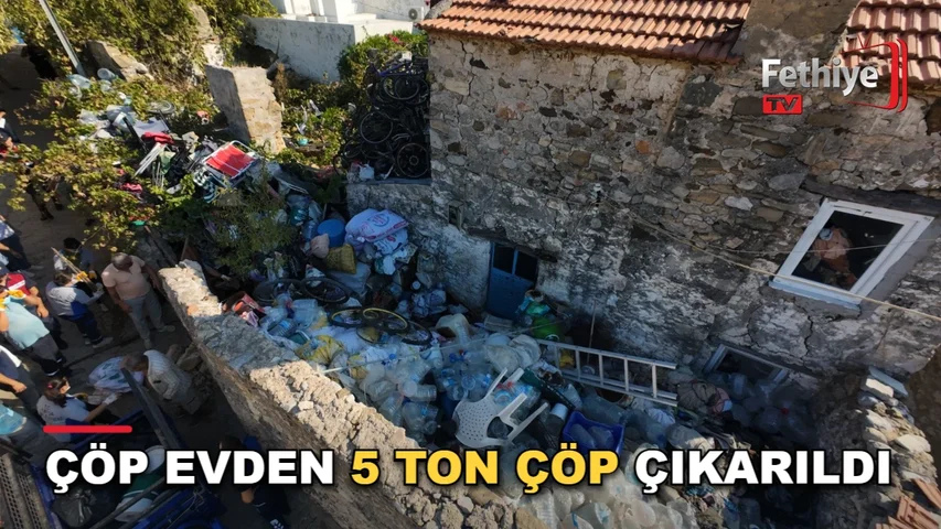 Datça Karaköy Mahallesi'ndeki çöp ev