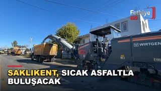 Saklıkent bölgesinde 8 bin 500 metrelik yol yapım çalışmaları sürüyor