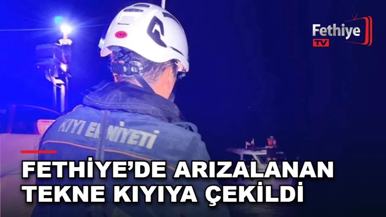Karagözler açıklarında sürüklenen tekne Kıyı Emniyeti botunca marinaya getirildi