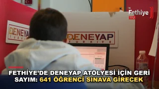 Fethiye'de kurulacak Deneyap Teknoloji Atölyesi için öğrenciler uygulama sınavına giriyor