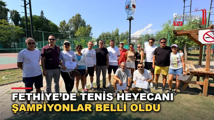 Fethiye Belediyesi Avrupa Hareketlilik Haftası tenis turnuvasında kadınlar kategorisinde şampiyon olan Halide Besler