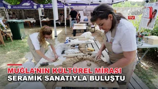 Karabağlar Yaylası'nda uluslararası seramik sempozyumunda eserler sergilendi, raku pişirimi yapıldı.