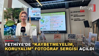 Fethiye Kültür Evi'nde iklim değişikliği farkındalığı için düzenlenen fotoğraf sergisi ziyaretçileri ağırlıyor