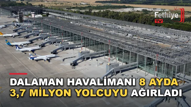 Dalaman Havalimanı'nda ağustos ayı yolcu ve uçak trafiği istatistikleri açıklandı
