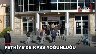 Fethiye'de 2026-KPSS Ortaöğretim sınavına giren adaylar okullarda ter döktü