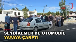 Seydikemer Alaçat Mahallesi'nde yaya geçişi sırasında meydana gelen otomobil kazası