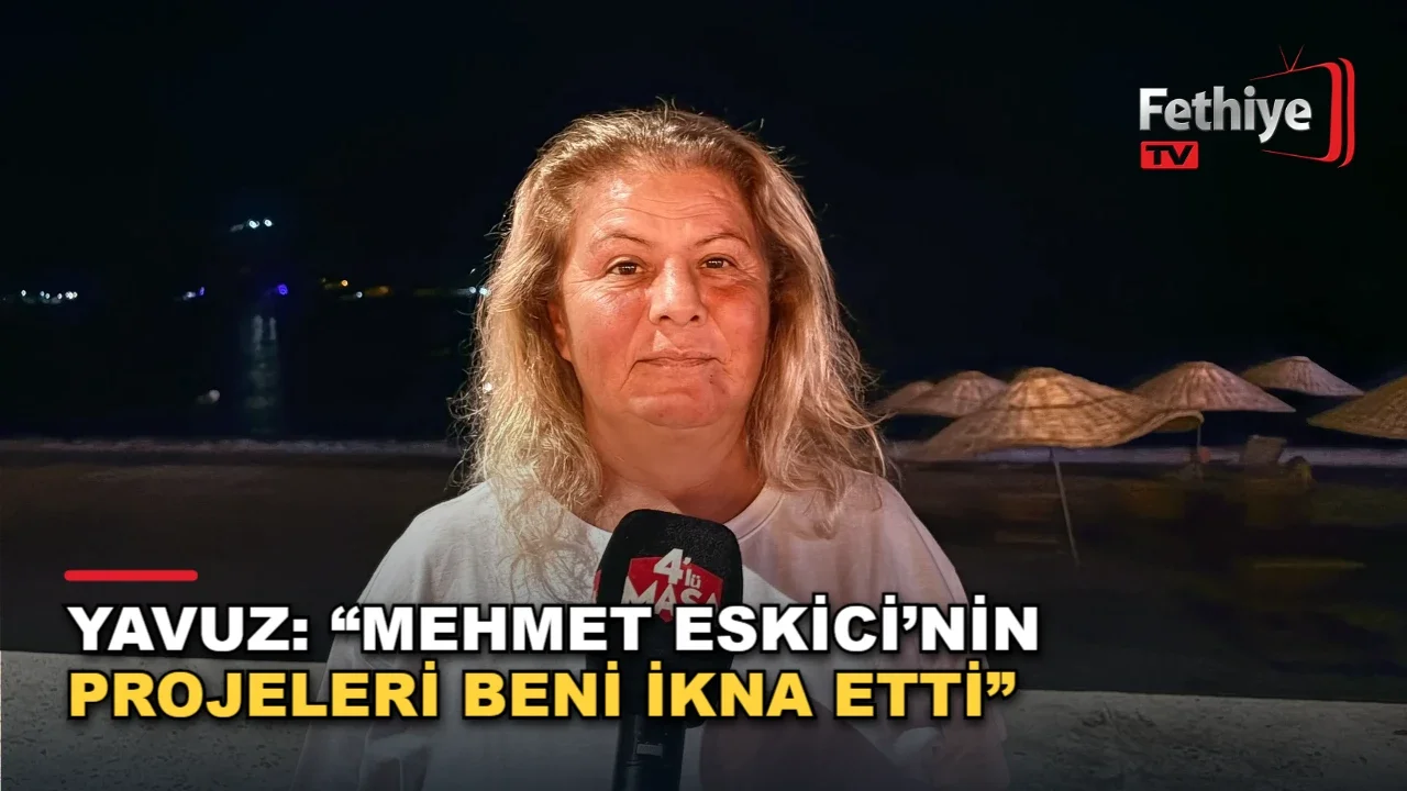 Fethiye'de kaptan Filiz Yavuz, Deniz Ticaret Odası başkan adayı Mehmet Eskici'ye destek verdi