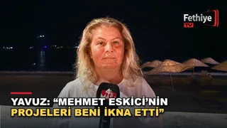 Fethiye'de kaptan Filiz Yavuz, Deniz Ticaret Odası başkan adayı Mehmet Eskici'ye destek verdi