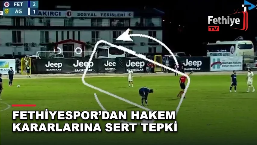 Fethiyespor Kulübü, hakem kararlarını eleştirdiği yazılı açıklamasında ofsayt ve elle oynama pozisyonlarına dikkat çekti.