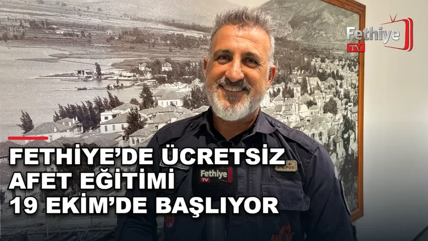 Fethiye'de afet eğitimi verecek arama kurtarma ekibi temsilcisi açıklama yaptı
