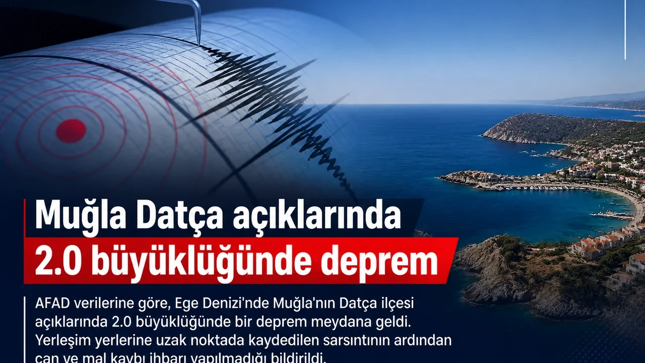 Temsili görsel: Ege Denizi'nde Datça açıklarında meydana gelen 2.0 büyüklüğündeki depremin ardından vatandaşlar sakinliğini koruyor.