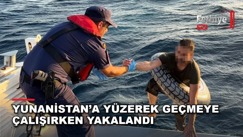 Bodrum açıklarında denizde yüzerek yasa dışı yollarla Yunanistan'a geçmeye çalışan bir kişi Sahil Güvenlik ekiplerince yakalandı.