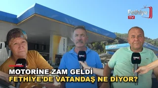 Fethiye'de akaryakıt zamlarını değerlendiren vatandaşlar ve artan motorin fiyatları