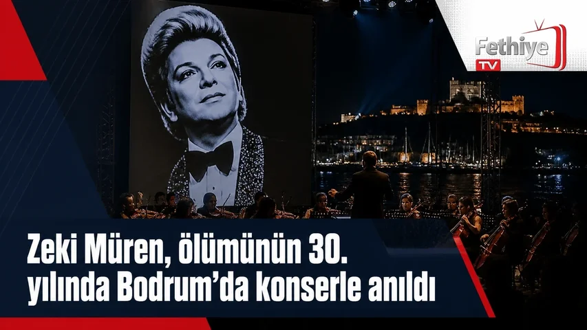 Zeki Müren'in 30. ölüm yıl dönümünde Bodrum Kalesi'nde düzenlenen anma konseri