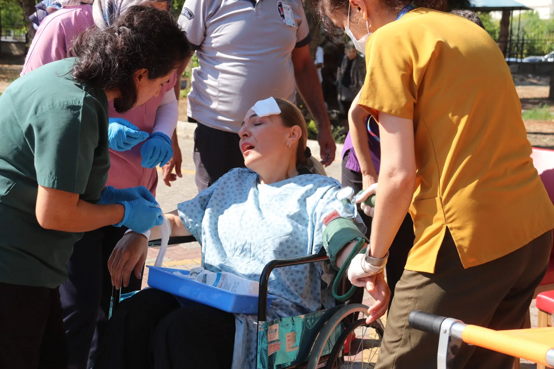 Fethiye Devlet Hastanesi’nde Deprem Tatbikatı Gerçeğini Aratmadı