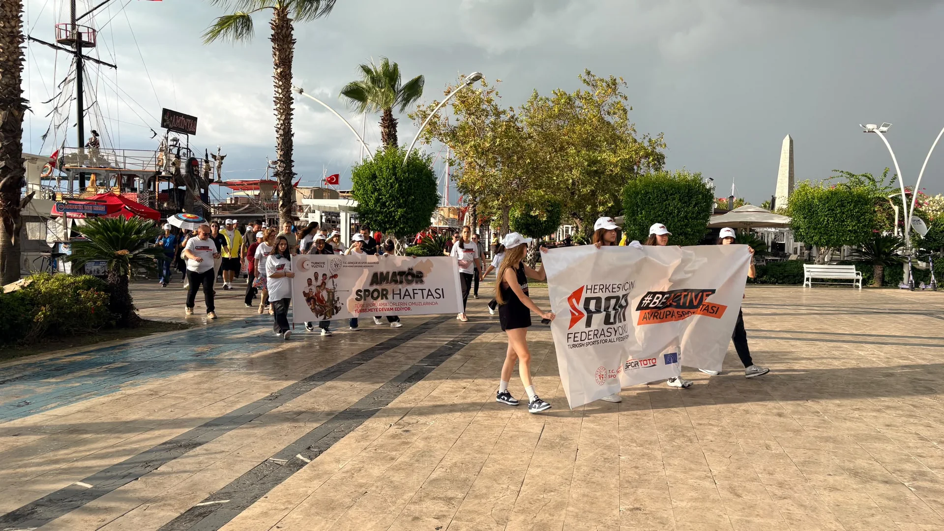 Fethiye’de Avrupa Spor Haftası Yürüyüşle Kutlandı