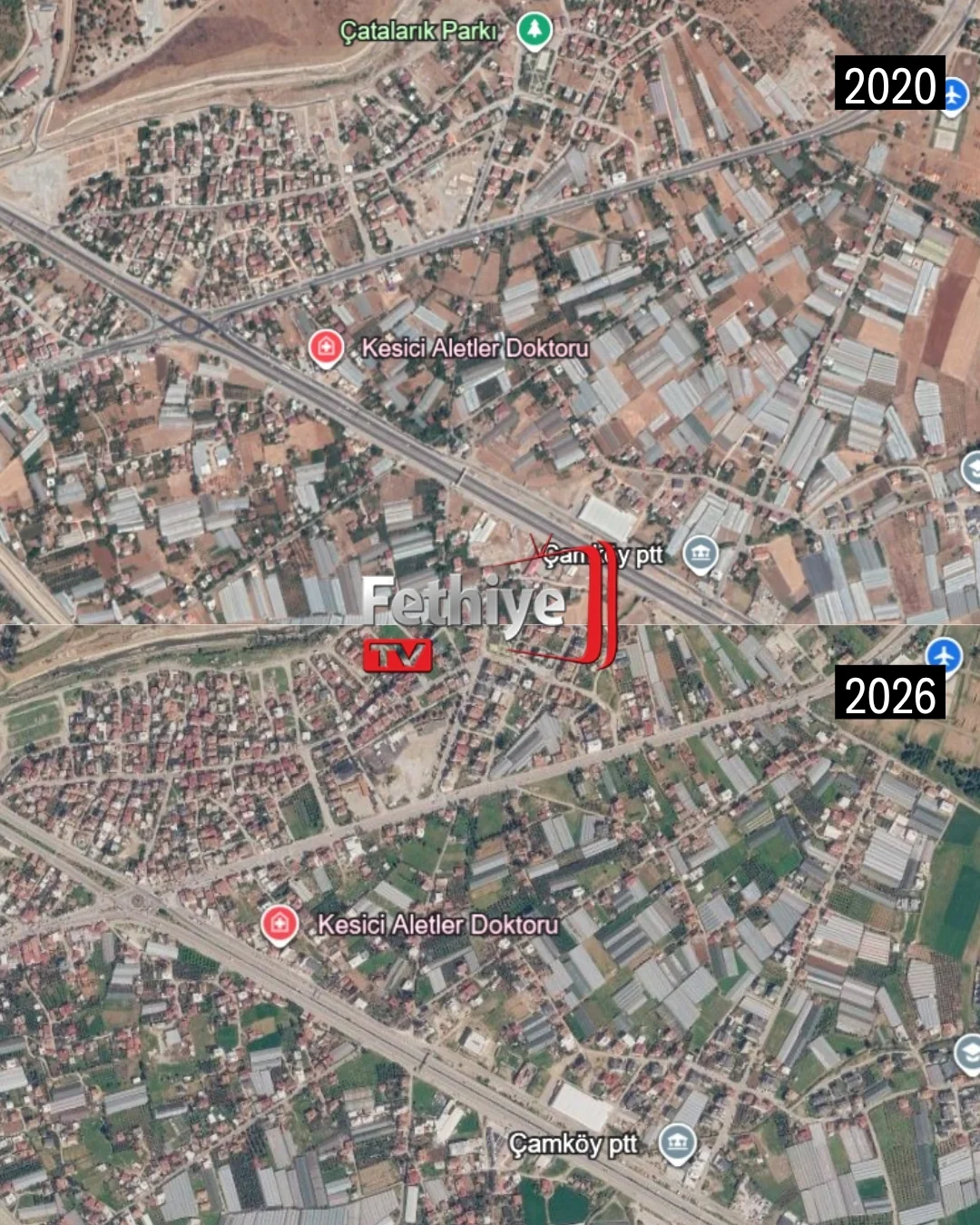 Fethiye’de 6 Yılda Dikkat Çeken Değişim: Yapılaşma Bazı Bölgelerde Hızlandı