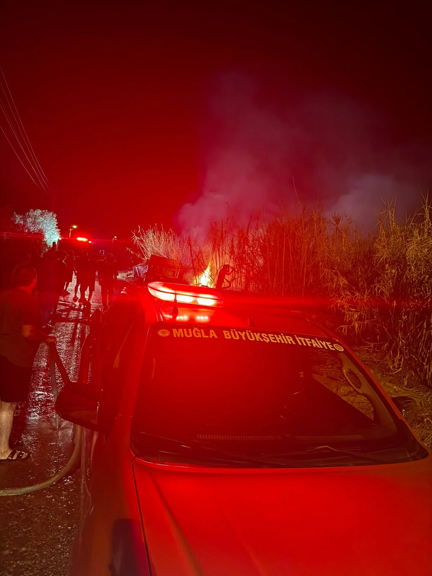 Karagedik’te Evlerin Yakınında Yangın Paniği