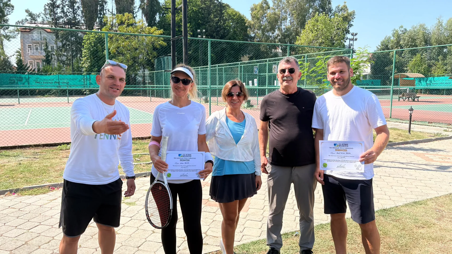 Fethiye’de Tenis Heyecanı : Şampiyonlar Belli Oldu