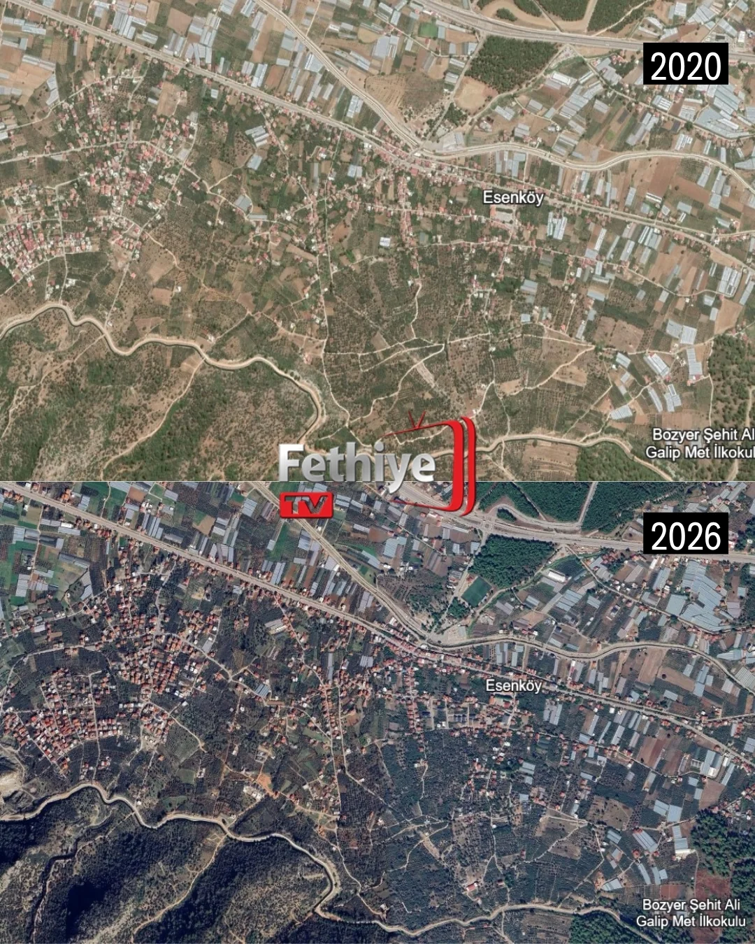 Fethiye’de 6 Yılda Dikkat Çeken Değişim: Yapılaşma Bazı Bölgelerde Hızlandı