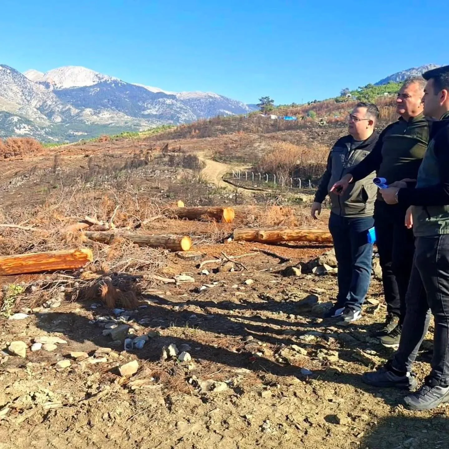 Muğla Orman Bölge Müdürü Ülküdür, Seydikemer’de Yanık Sahaları İnceledi