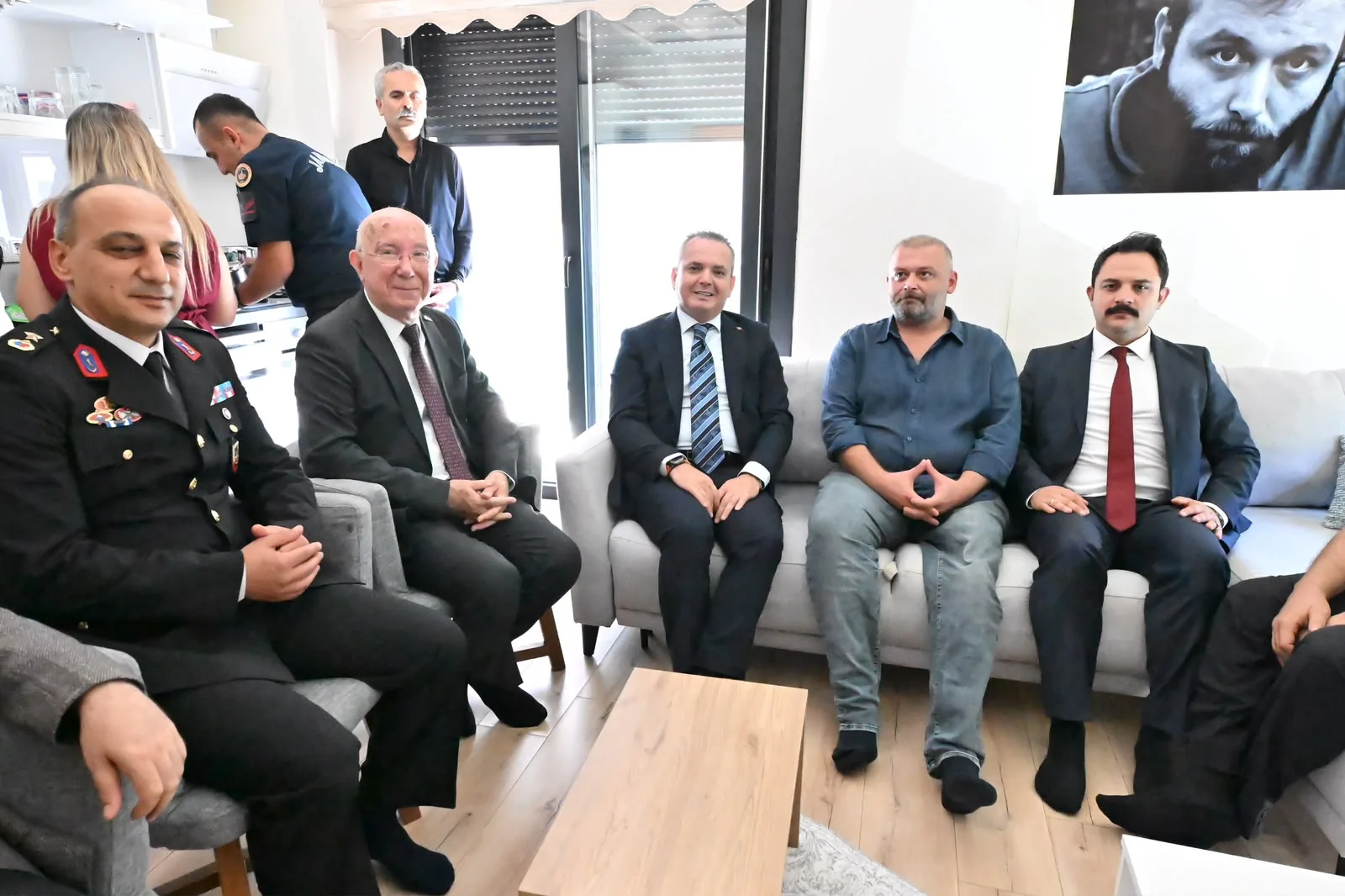 Kaymakam Akkaya, Gazi Binbaşı Okan Kuloğlu’nu Ziyaret Etti