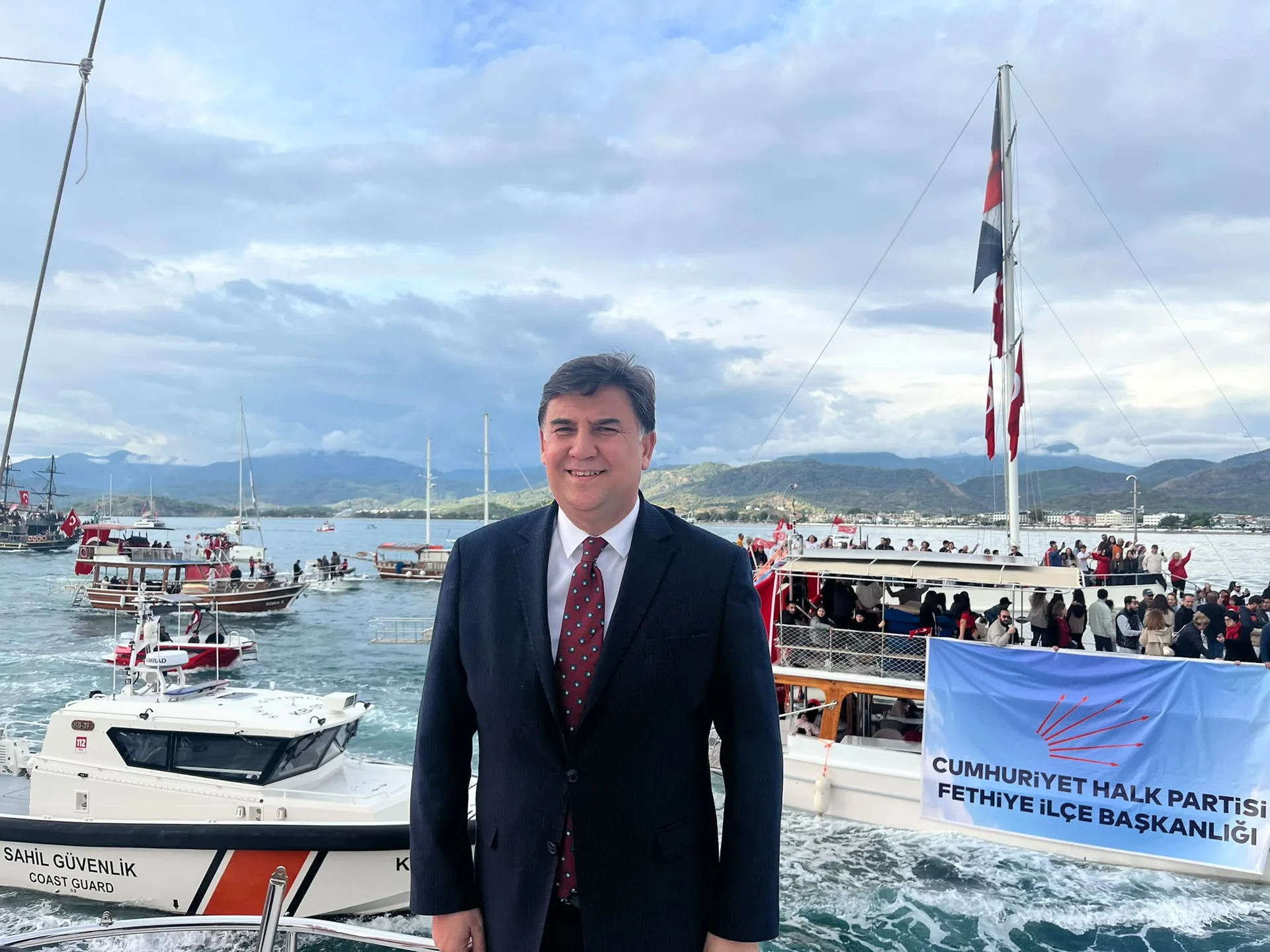 Fethiye’de Tekneler Cumhuriyet İçin Açıldı