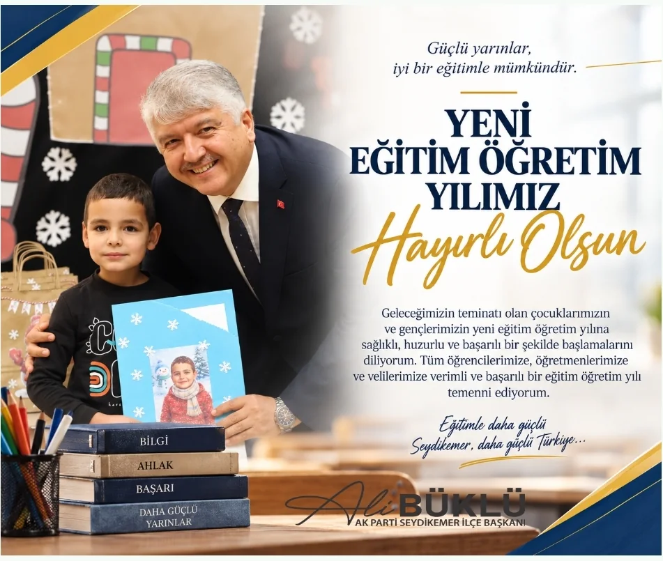 Başkan Büklü’den Yeni Eğitim-Öğretim Yılı Mesajı