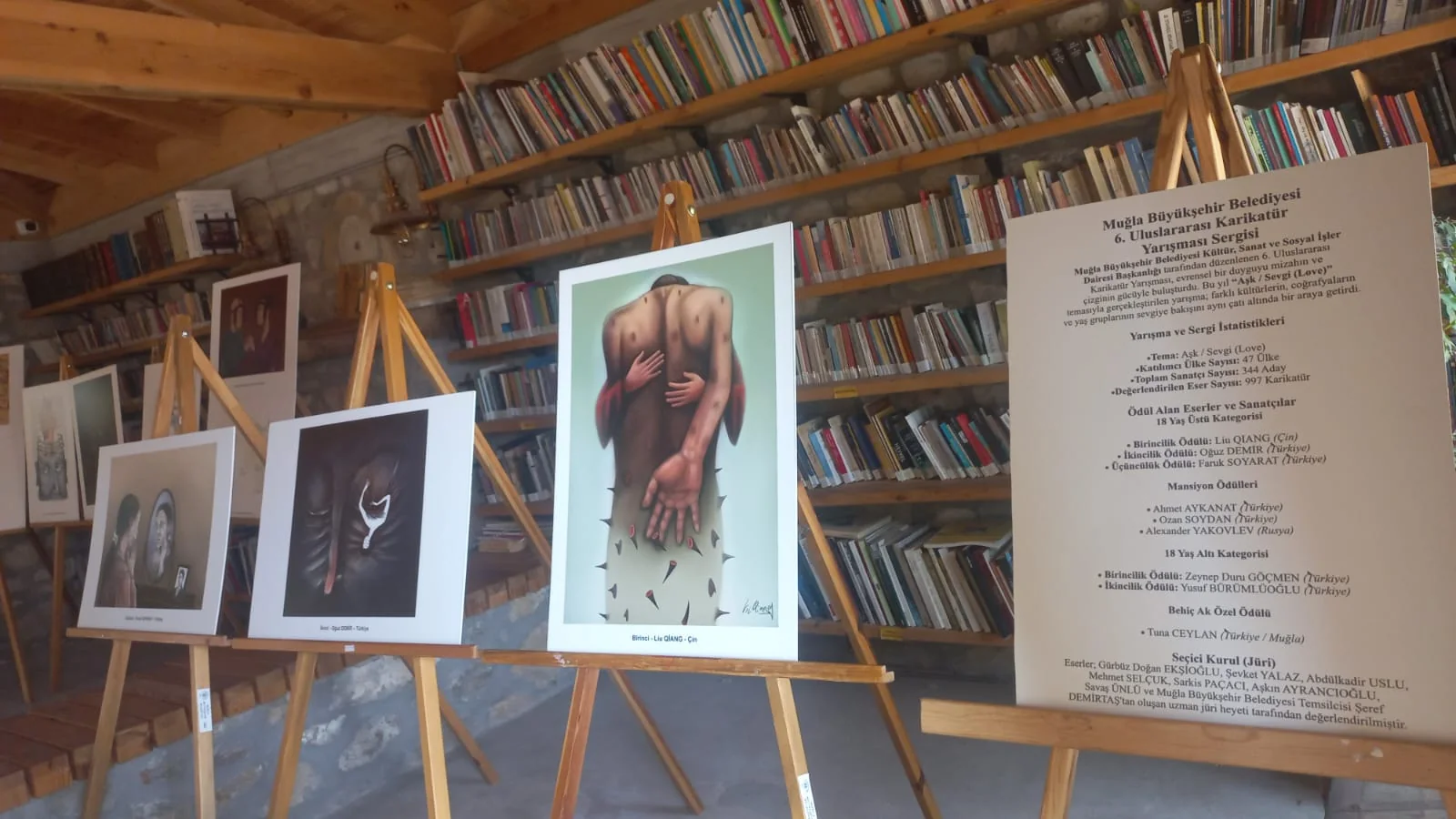Uluslararası Karikatür Sergisi Fethiye’de Sanatseverlerle Buluştu