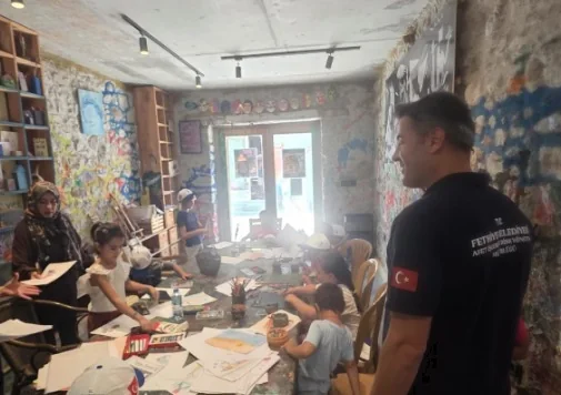 Yeşilüzümlü’de Yangınların Ardından Çocuklara Yönelik Sanat Etkinliği