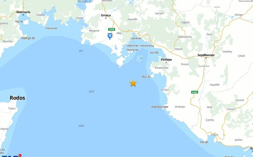 Fethiye’de Sabah Saatlerinde Peş Peşe Depremler