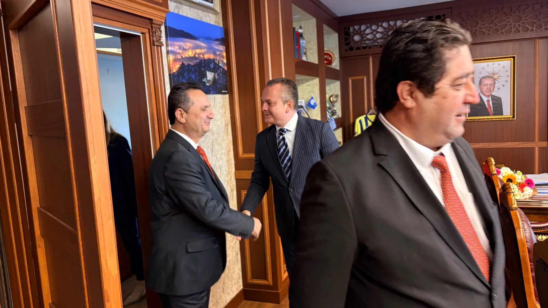 Fethiye’de Muhtarlar Günü Dolayısıyla Kaymakam Akkaya’ya Ziyaret