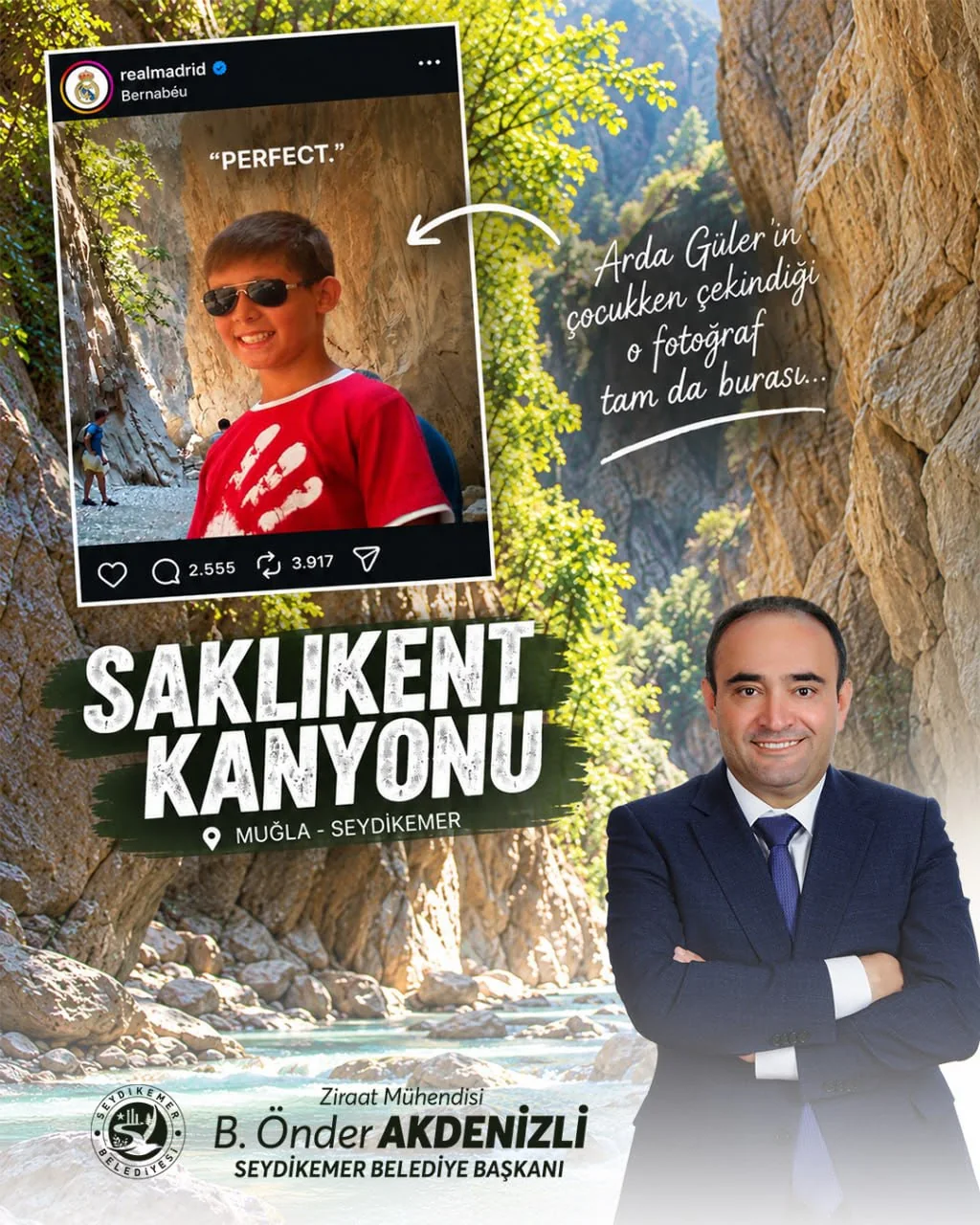 Real Madrid Paylaştı, Başkan Akdenizli Noktayı Koydu: Saklıkent!