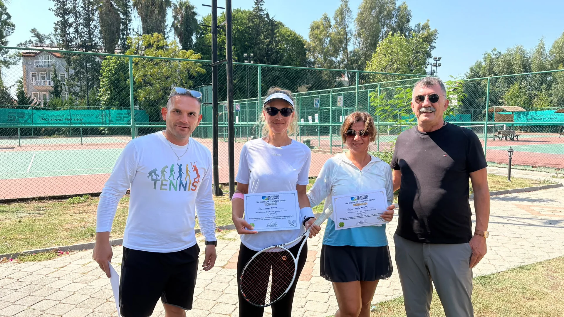 Fethiye’de Tenis Heyecanı : Şampiyonlar Belli Oldu